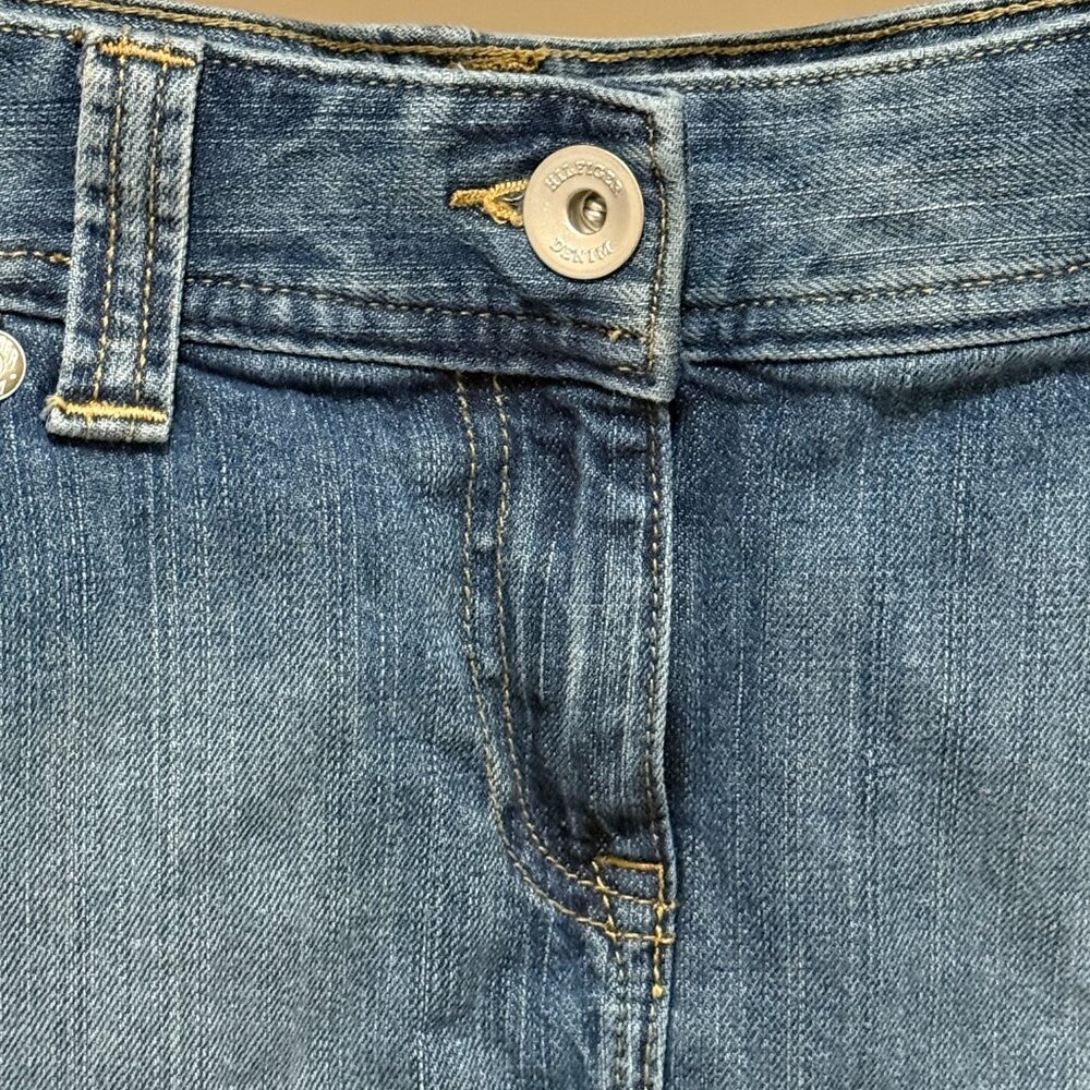 TOMMY HILFIGER DENIM MINI SKIRT 2 Women's Skirt Blue Y2K Vintage Preppy 2000's - Picture 3 of 9